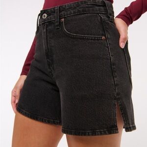 Abercrombie & Fitch Black Jean Shorts Classic Style